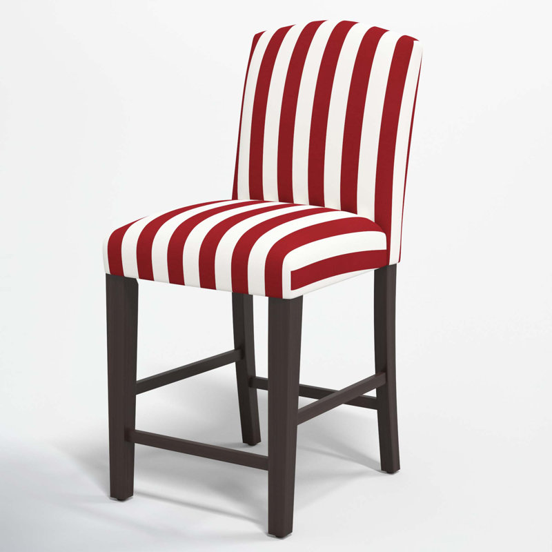 Tabouret de bar et de comptoir April, Tabouret de comptoir (siège d'une hauteur de 26 p, Bleu Tulum, Bois noir