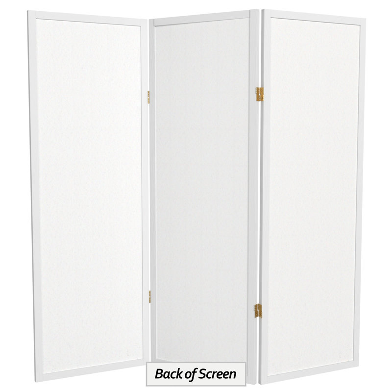 Écran court Shoji 50,75 "Alex, Blanc, 3 panneaux