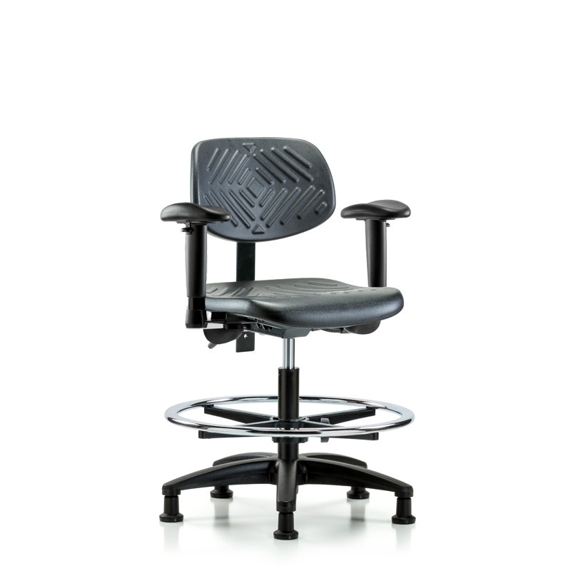 Kayli Drafting Chair, Glides, Not Included