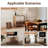 2 Door Sideboard Buffet Cabinet with Raised Shaped and Geometric Line Texture Door Panel-642104648
