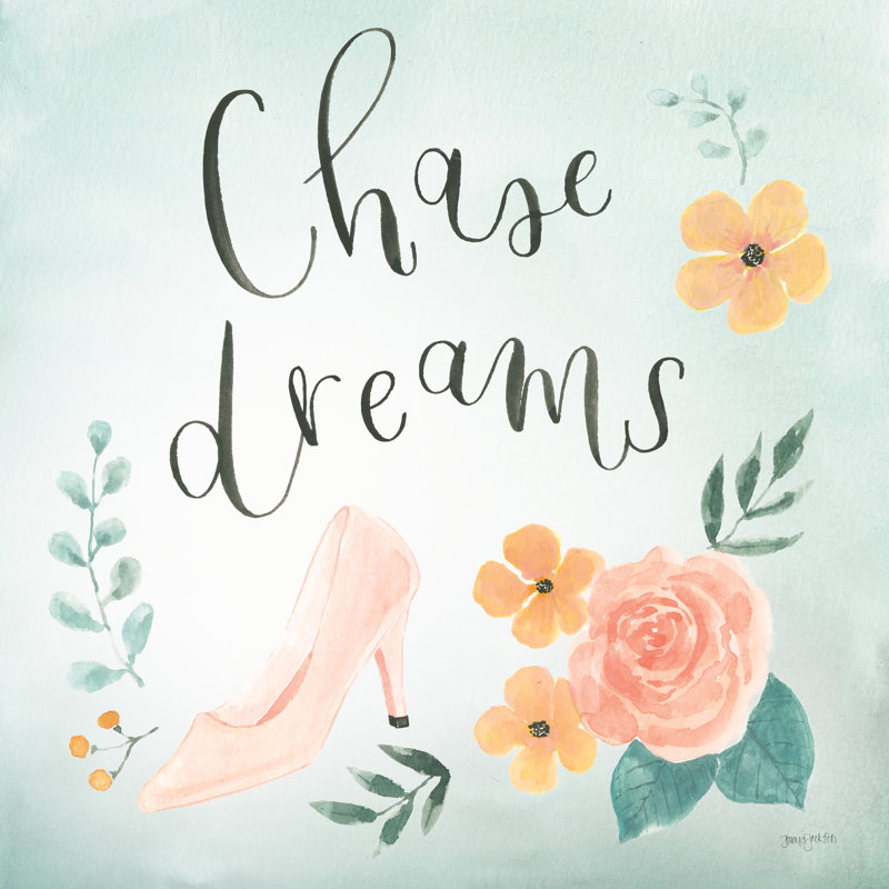 «Chase Dreams I Green» par Jenaya Jackson - reproduction d'art sur toile tendue, H 36 po x l 36 po, Oui