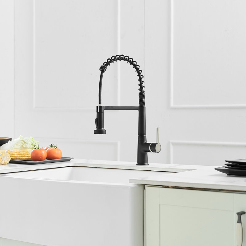 Robinet de cuisine mains-libres à capteur de mouvement - Sans contact avec rétractable automatique pour évier Smart