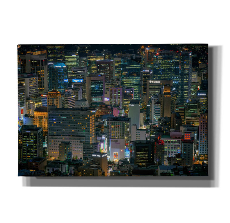 «The Heart Of Séoul» par Rick Berk, art mural sur toile, H 18 po x l 26 po x P 0,75 po