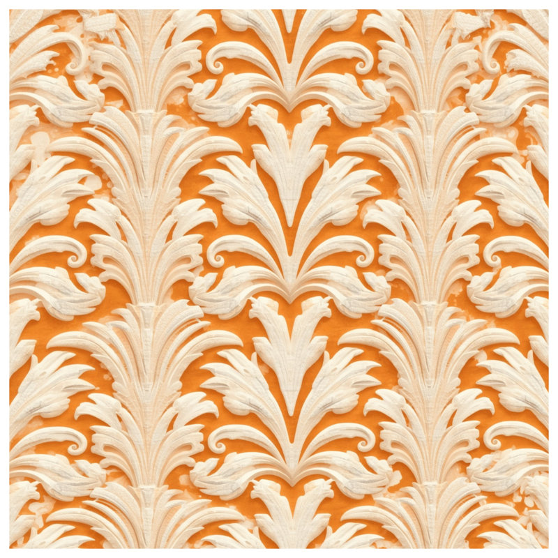 Ornate Baroque Pattern Blankets, 50in W x 60in H