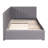 Linen Fabric Upholstered Twin Bed With 2 Storage Drawers, No Box Spring, Gray Size-1440728529