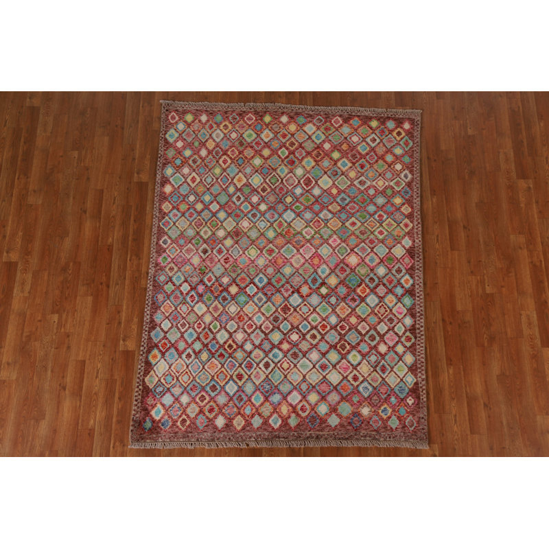One-of-a-Kind 5'0'' X 6'5'' New Age Wool Area Rug in Beige