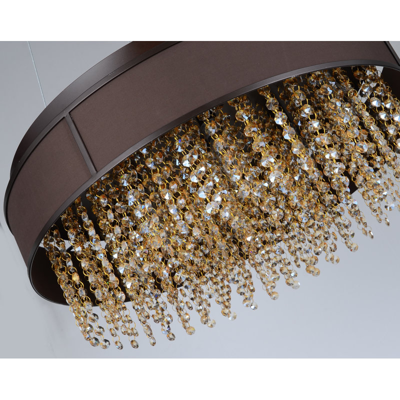Lustree tambour 12 lumières unique Wanamaker