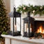 2-Piece Metal Lantern Candle Holder Set