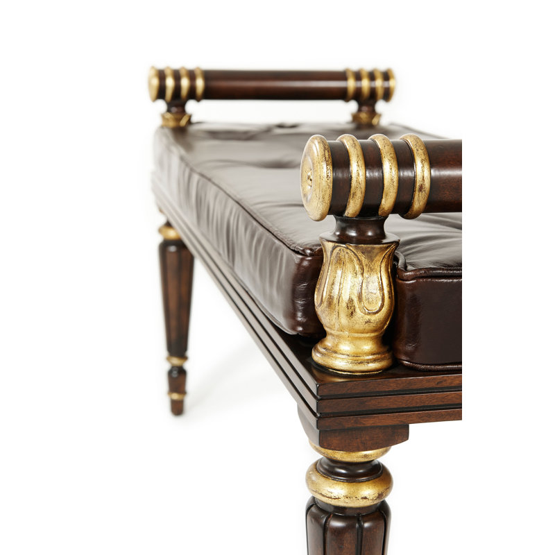 Rep.li.ca Genuine Leather Upholstered Bench