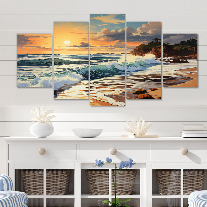 Photo de plage Sables dorés XVII - Ensemble de salon nautique et plage en métal