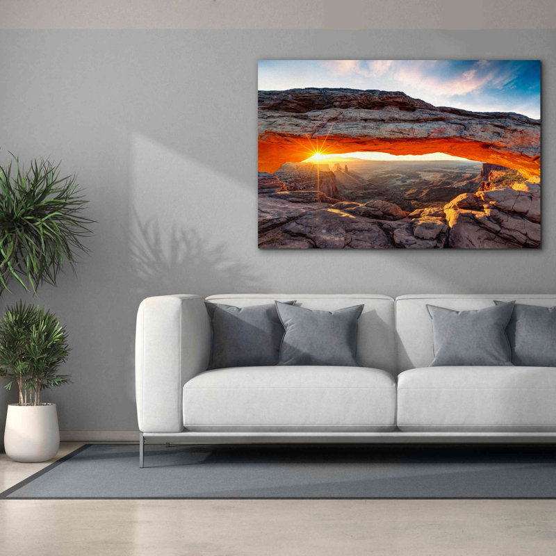 Art mural sur toile «Sunset Canyon» par Epic Portfolio, H 40 po x l 60 po x P 1,5 po
