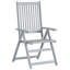 Acacia Patio Dining Armchair with Cushion-286285190