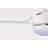 Hestrune 52-Inch White Led Lighted Ceiling Fan