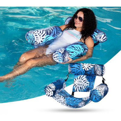 Plant Pattern Inflatable Pool Chair Noodles Rafts