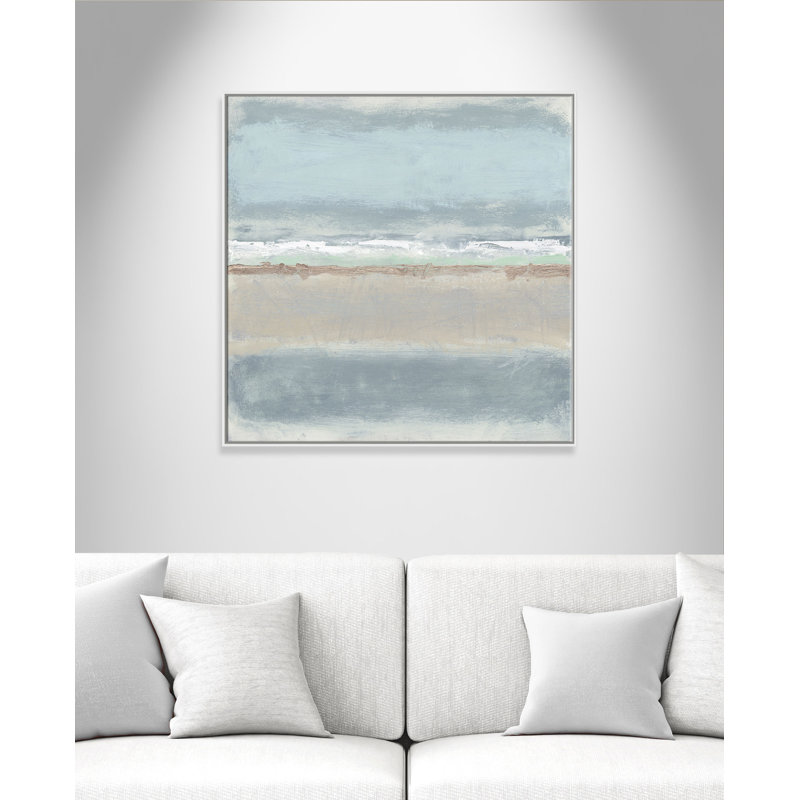 Serenity 2 - Painting Print on Canvas by Filippo Ioco, 45" H x 45" W x 2" D, White