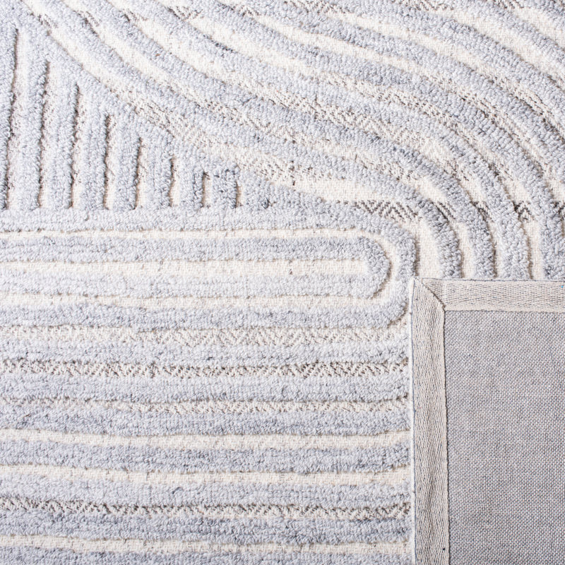 Aydee Hand Tufted Abstract Indoor Rug, Rectangle 5' x 8'