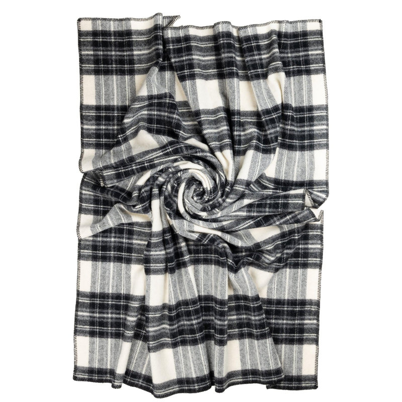 Jeté BIGTHROW, Robe à carreaux gris Stewart