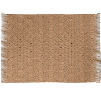 Tapis orange à motif de troisième œil Mcguigan