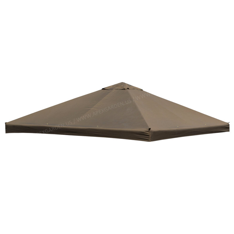 Brown Polyester Replacement Canopy Top for 10' x 10' Gazebo