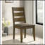 Knotty Nutmeg And Grey Ladderback Dining Chair-516523641