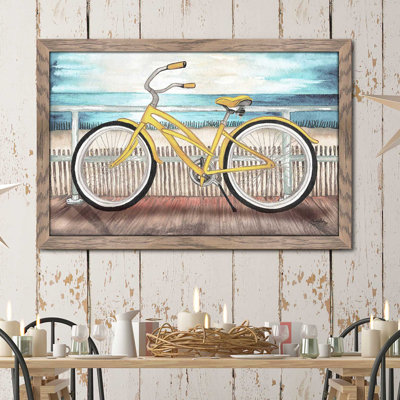 «Coastal Bike Rides», reproduction de peinture acrylique