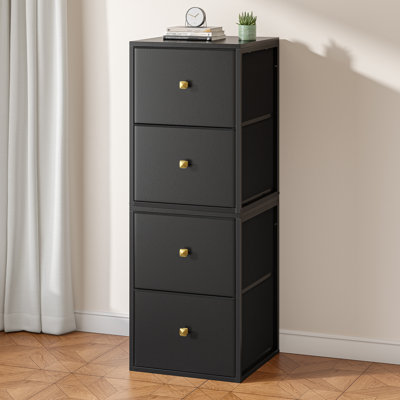 Tiroirs de rangement empilables en tissu - Organisateur modulaire, commode à bricolage, table de chevet, chambre à coucher et salon, plusieurs tailles (standard / plus large / supérieur) et couleurs