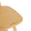 De 2 bois - Fabrication en bois d'hévéa naturel, siège incurvé ergonomique, charmant, polyvalent pour les intérieurs, méthode de nettoyage simple, ton intérieur, construction robuste, détente du siège, esthétique, à la maison,