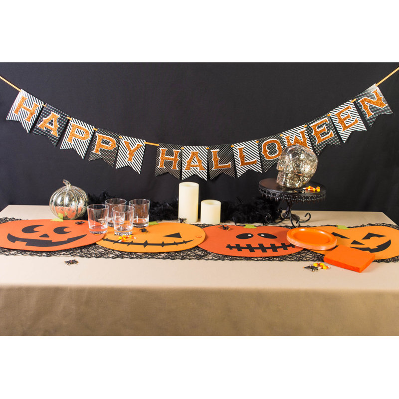 100% Cotton Novelty Halloween Table Runner