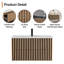 Ensemble de meuble-lavabo mural 36 "avec lavabo, robinet et bonde Amily-1703950492