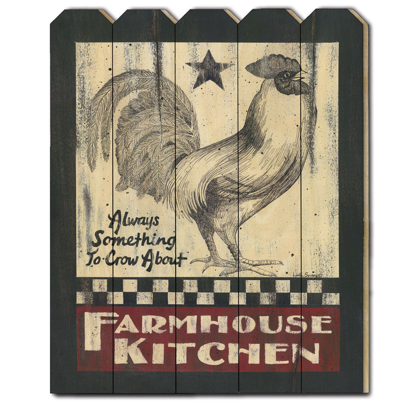 «Farmhouse Kitchen» par Linda Spivey - impression sur bois