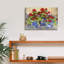 «Red Geraniums With The Blues» par Kathleen Parr, art mural sur toile-1075463898
