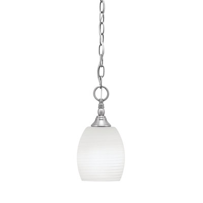 Chain Hung Mini Pendant With Glass