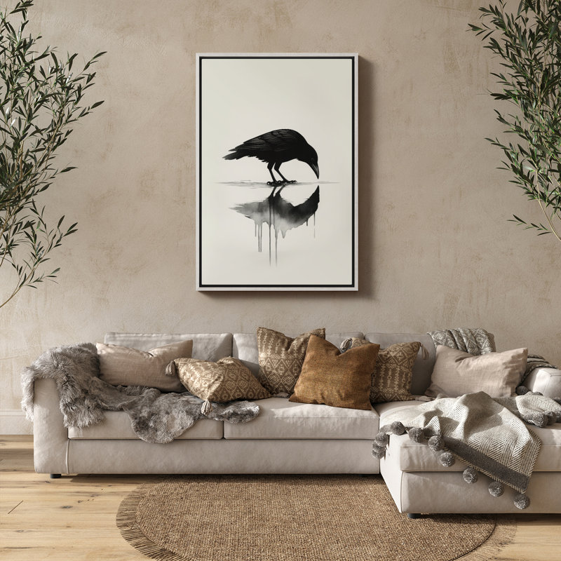 Art mural encadré, rétro, antique et classique pour chambre à coucher - 16 po x 24 po, H 24 po x l 16 po, Blanc