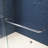 Adjustable Semi - Sliding Shower Glass Door 56 60 In. W X 72 H Thick Clear Tempered With 304 Stainless Steel Handles Safe And Chamfer Edged For Hand Protection Assurance Humanized Towel Hanging