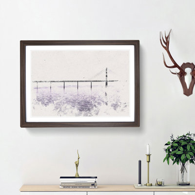 Oresund Bridge - Picture Frame Graphic Art Print