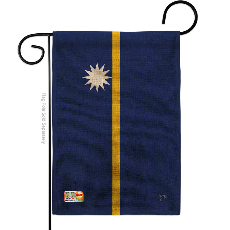 Double Sided 18.5 in. H x 13 in. W Polyester Garden flag