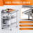 Heavy-Duty 24x30 Stainless Steel Work Table with Galvanized Undershelf, Wear &amp; Corrosion Resistant-1215906167