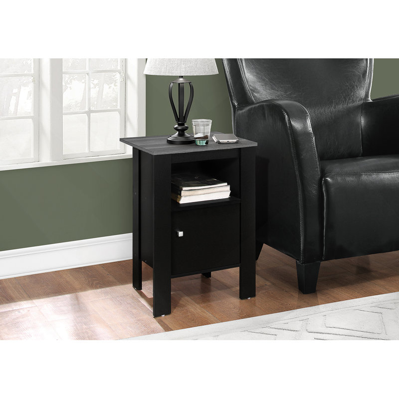 Versatile Accent Table For Side, End, Nightstand, Lamp, And Storage Purposes In Living Room And Bedroom With Transitional Design