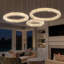 Lustres de plafond en cristal 32 anneaux + 24 "+ 16" 3 anneaux