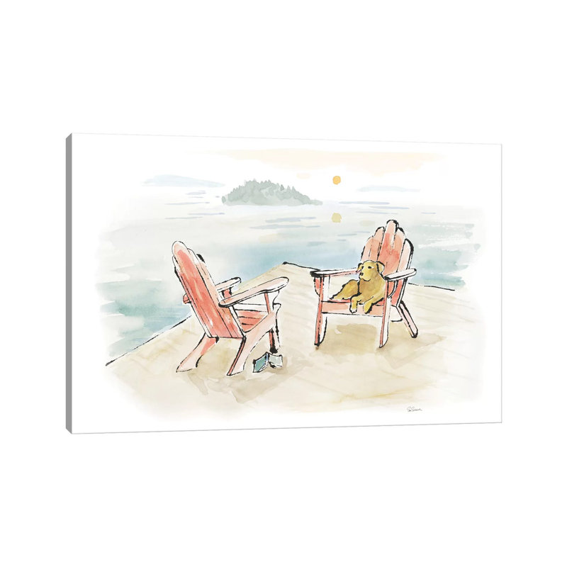 Lakeside Days I by Sue Schlabach - Wrapped Canvas Painting, 20.32 cm H x 30.48 cm W