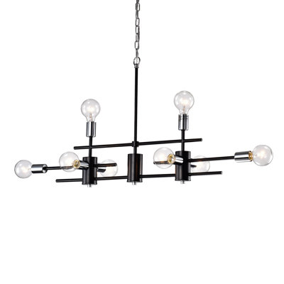 Lustre linéaire moderne Spoutnik à 8 lumières Brixham