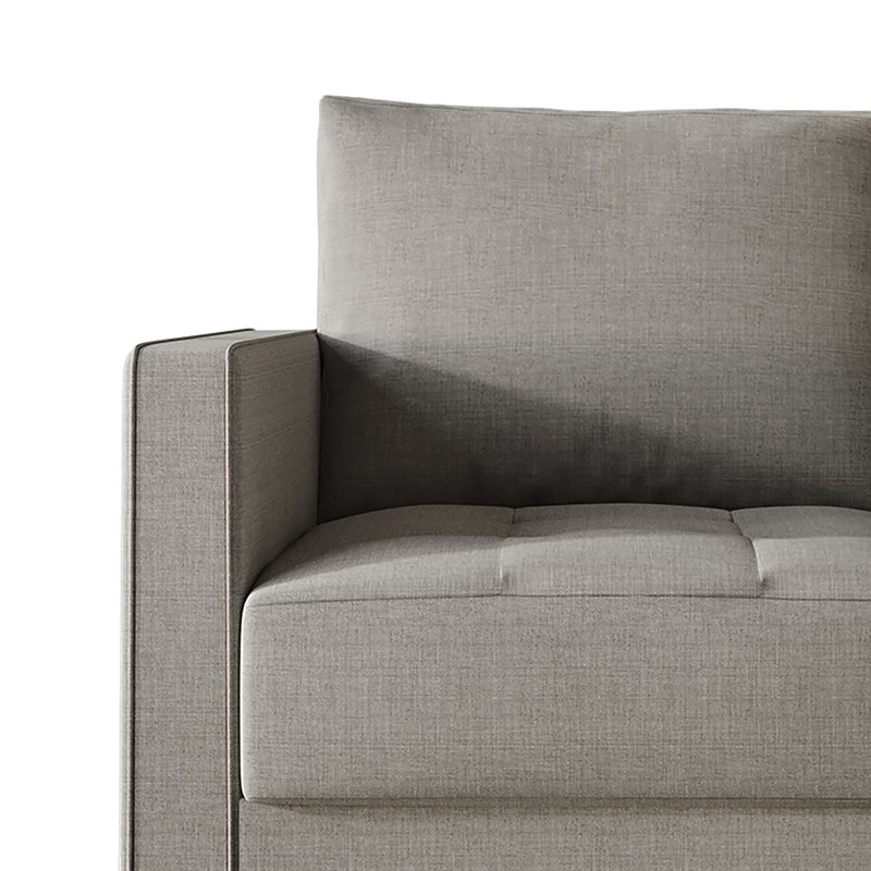 51.97'' Reception Loveseat, Gray Linen