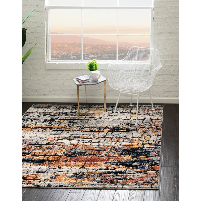 Tucson Abstract Indoor Rug, Square 6'
