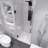 30'' W x 72'' H Pivot Frameless Shower Door with Clear Glass-64345436