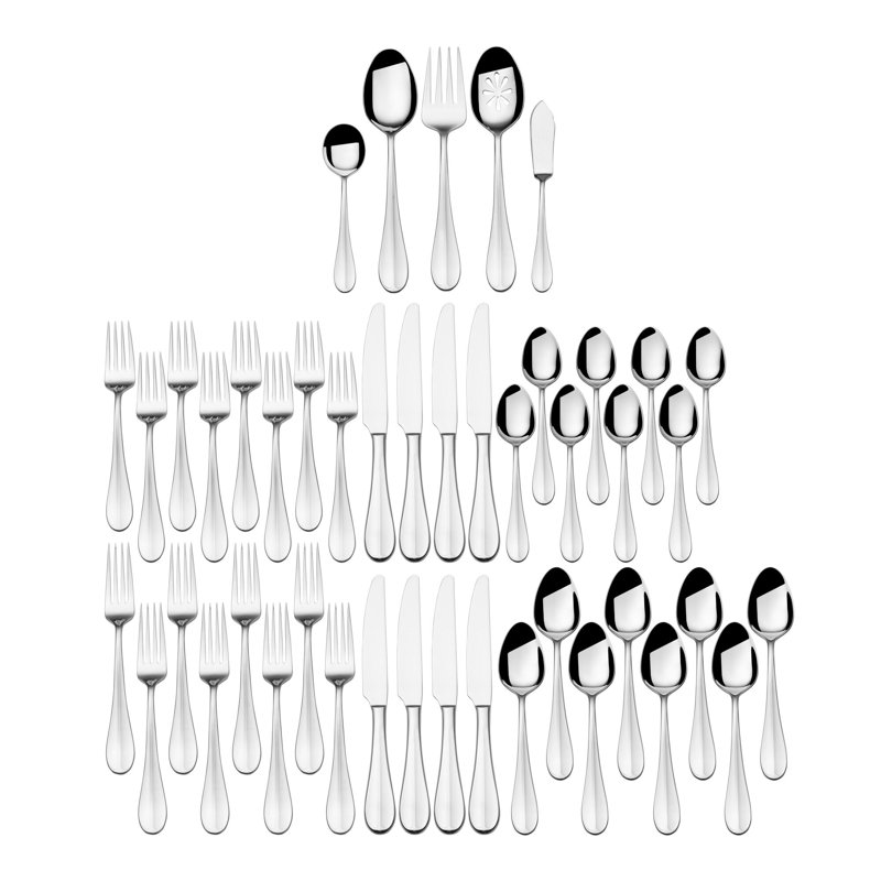 Fitz And Floyd Nevaeh Grand 45-Pc Flatware Set, Service For 8
