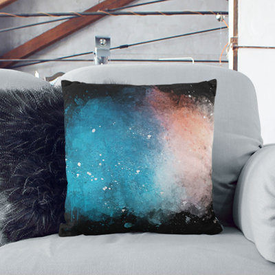 Luck for Me Paint Splash Cushion with Filling