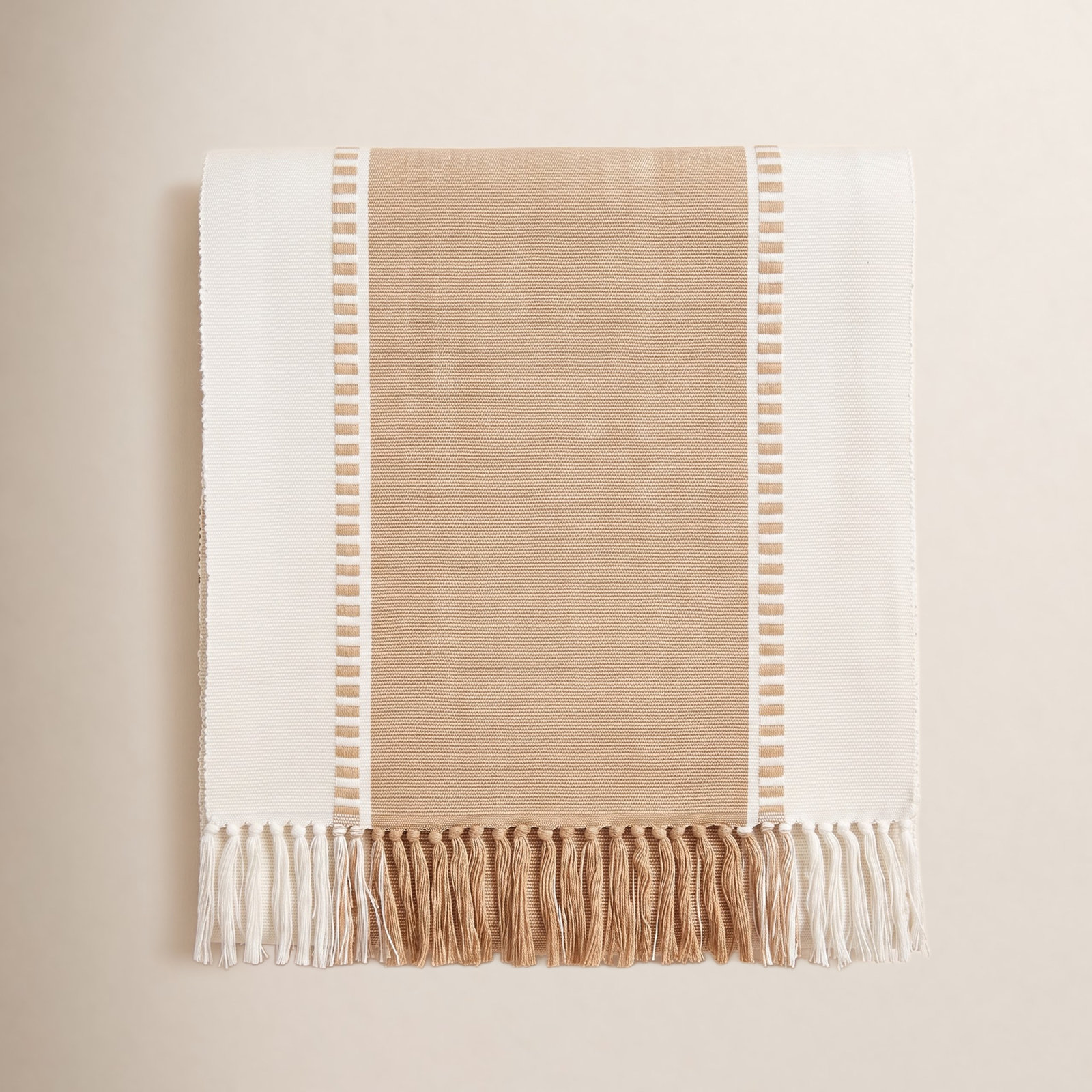 Sonny Collection Geometric Table Runner, Natural
