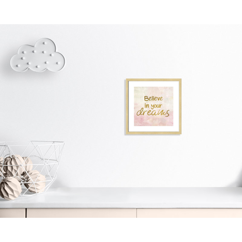 Rêves de licorne 2, H 16 po x l 16 po x P 1,19 po, Cadre boîte champagne