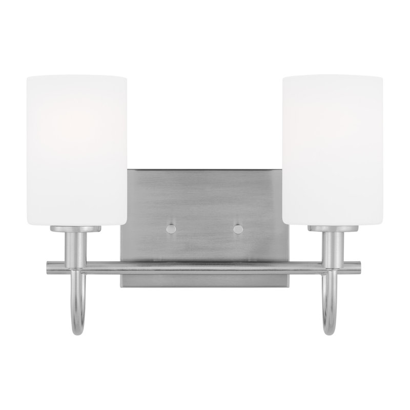 Two Light Wall / Bath, Brushed Nickel