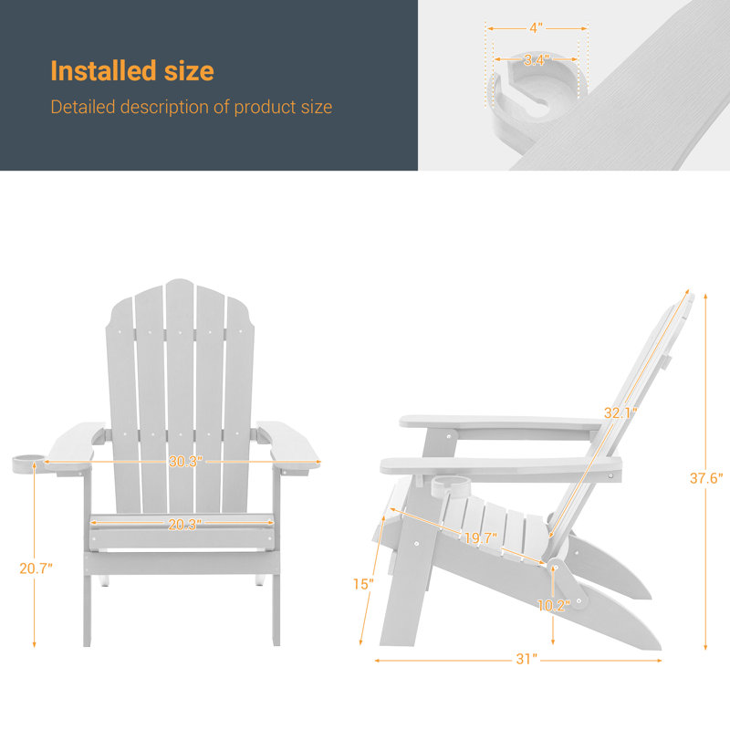 Bergenfield ergonomic chair, Blanc